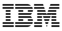 Logo IBM in black and white